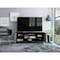 Tuhome Kaia Tv Stand for TV's up 55 in. Four Shelves, Three Shelves, Black/Pine RVA3989 - alternate 7